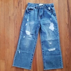 Habitual 'girl'. High rise wide leg crop. Size 14.